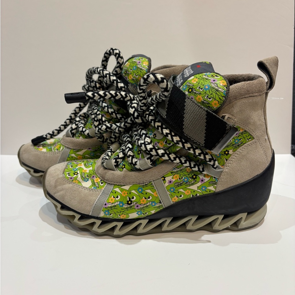 CAMPER x Bernhard WILLHELM Himalayan Sneaker Boots - Green Sand Size 39